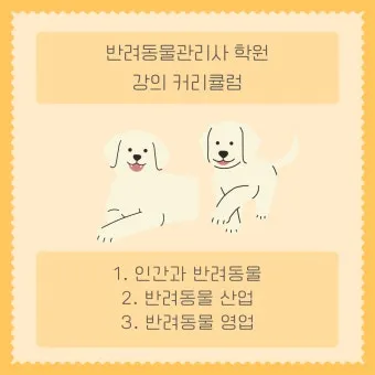반려동물관리사 자격 교육커리큘럼 실습장비 취업처_19