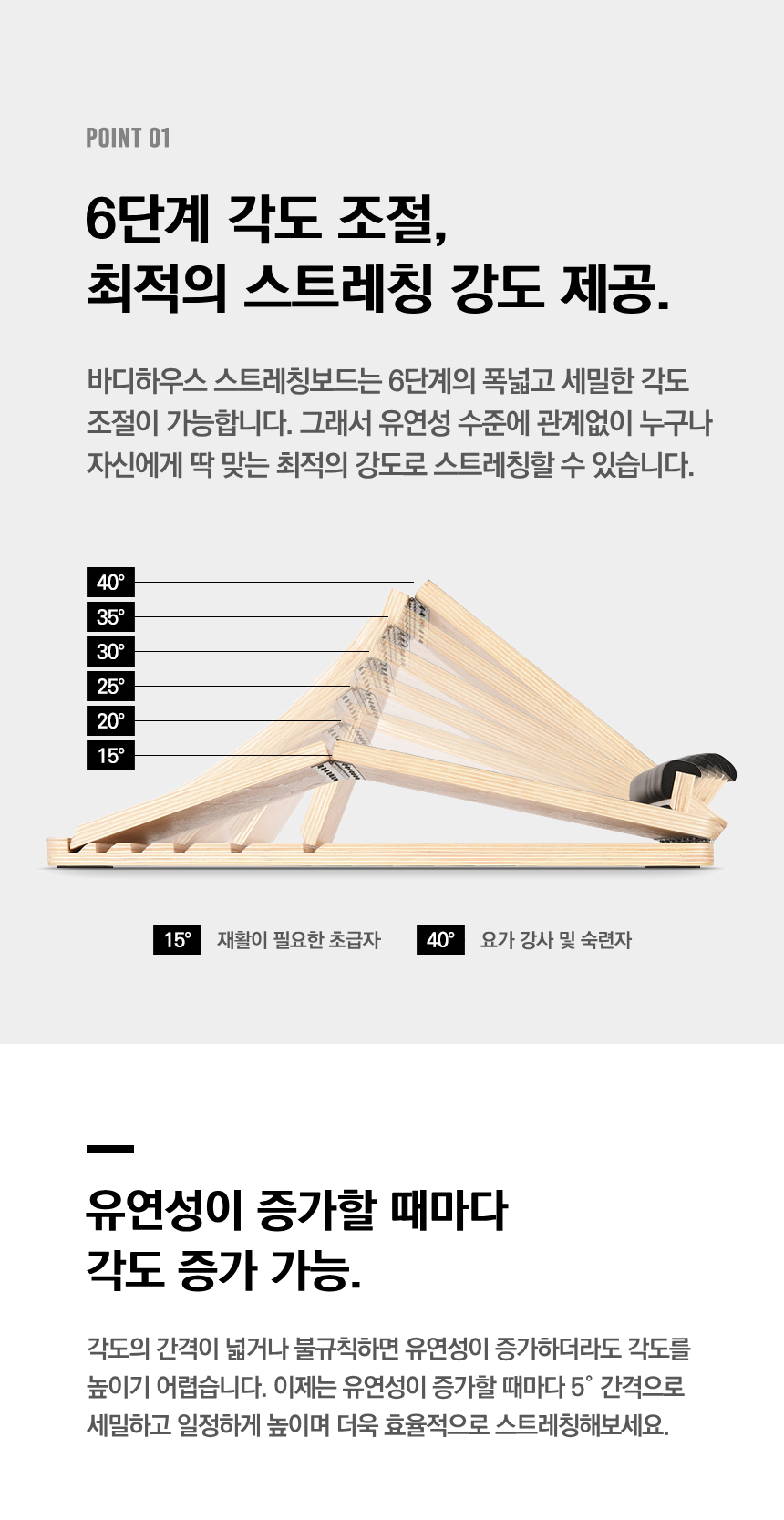 스트레칭 보드 각도 조절 고르는법