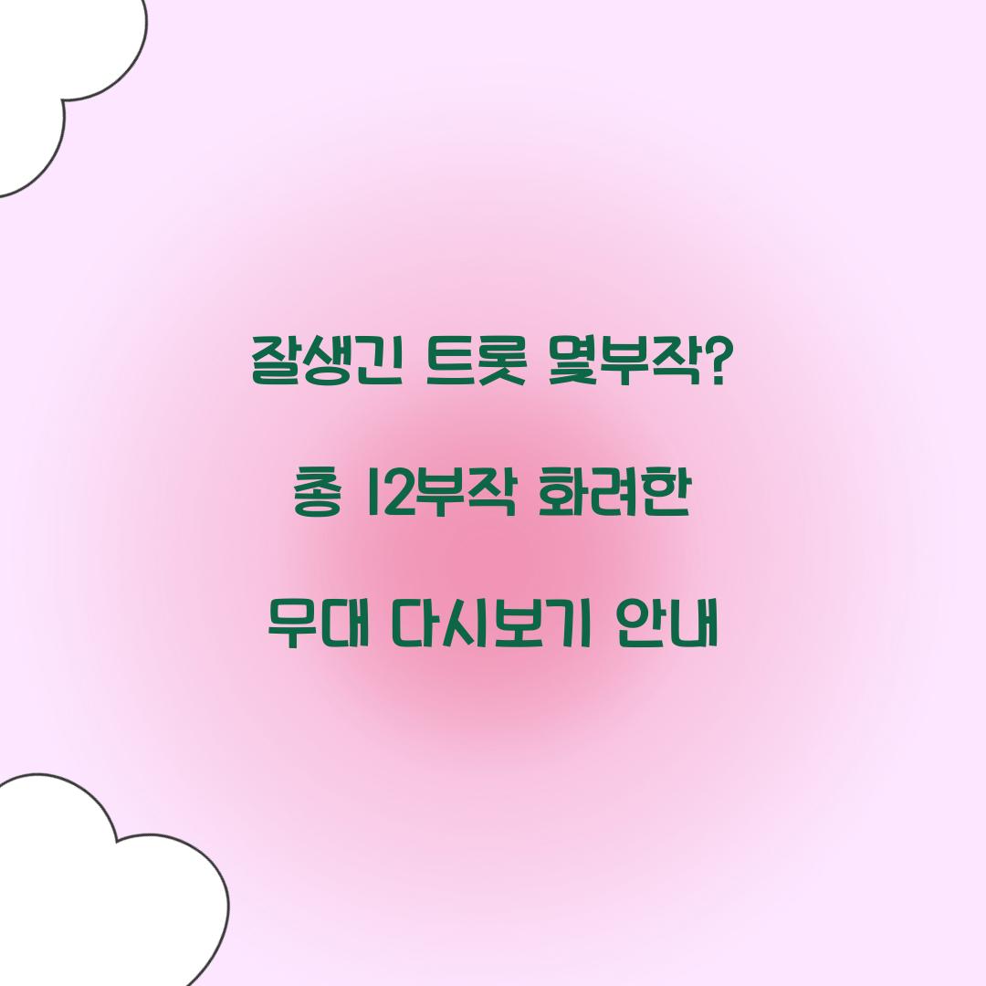 잘생긴 트롯 몇부작