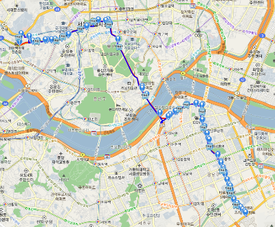 472번 버스 노선도