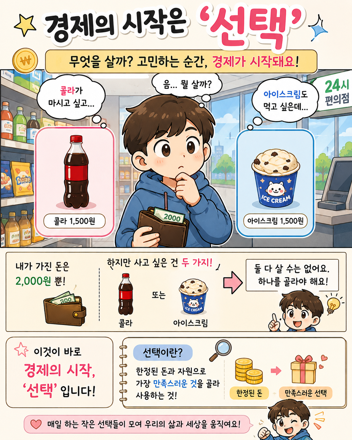 경제의 시작은 선택입니다