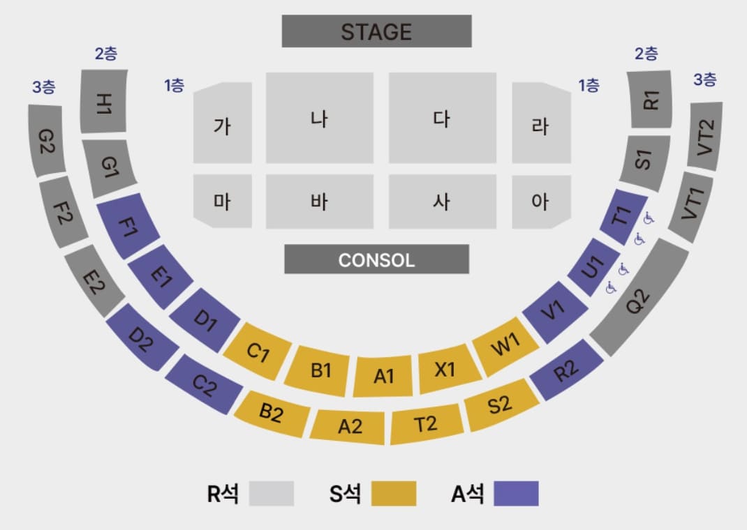 김건모 콘서트 인천 좌석 배치도
