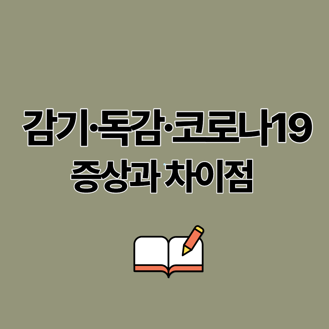 감기 독감 코로나19 증상과 차이점은 무엇일까? 구별법 포인트 총정리
