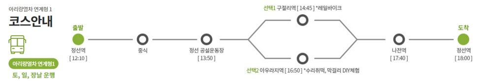 정선 아리랑 열차 연계 관광 (1)