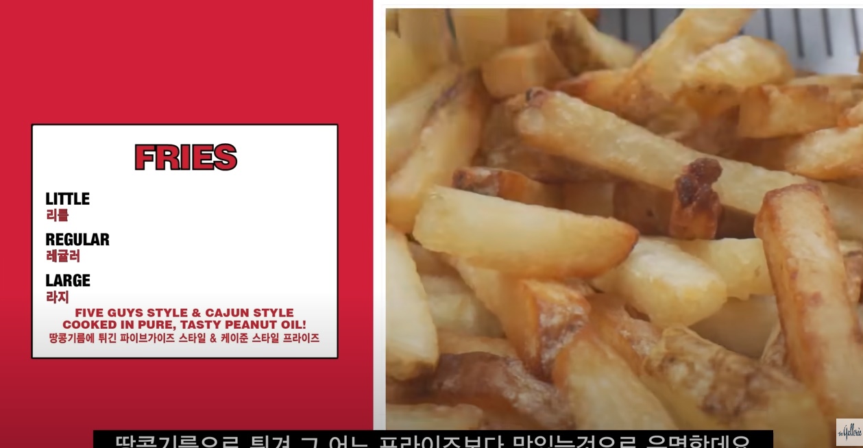 파이브가이즈 감자튀김