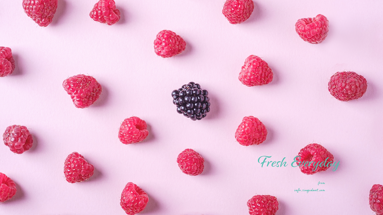 08 산딸기 C - Fresh Everyday 핑크배경화면