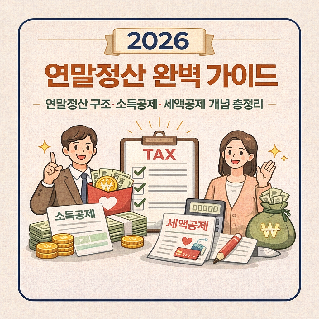 2026 연말정산 완벽 가이드|연말정산 구조·소득공제·세액공제 개념 총정리