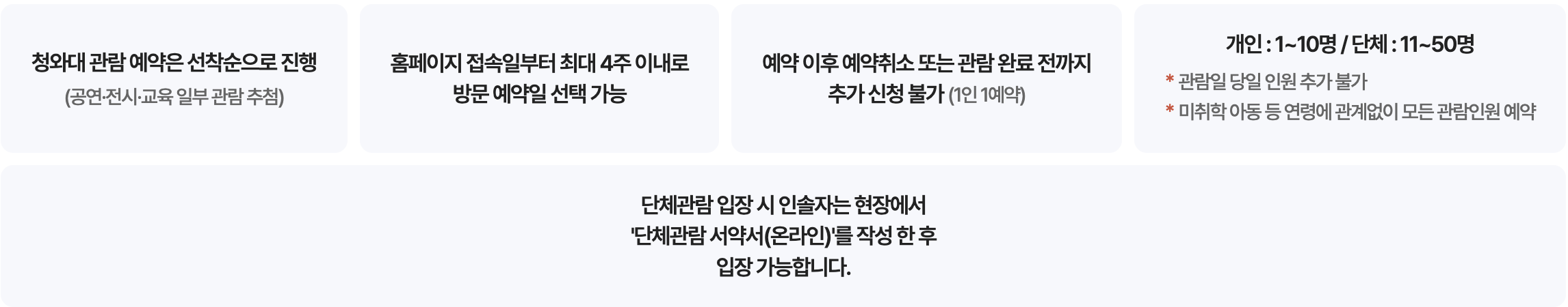 청와대 관람신청 예약