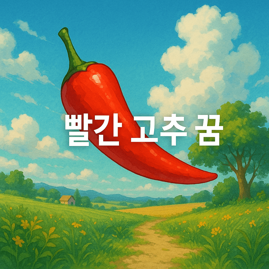 빨간 고추 꿈 해몽