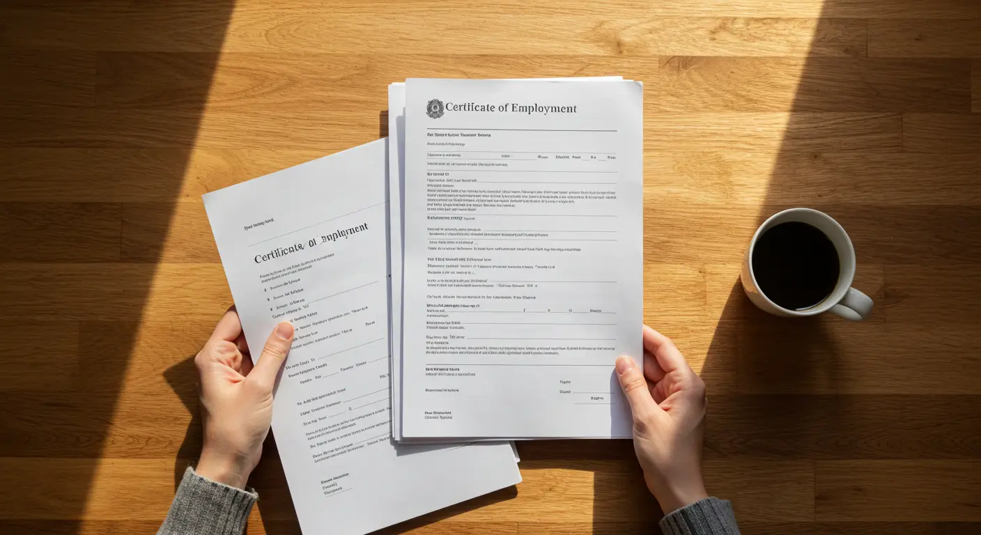 근로자 채무통합지원을 신청하기 위해 서류를 준비하는 모습