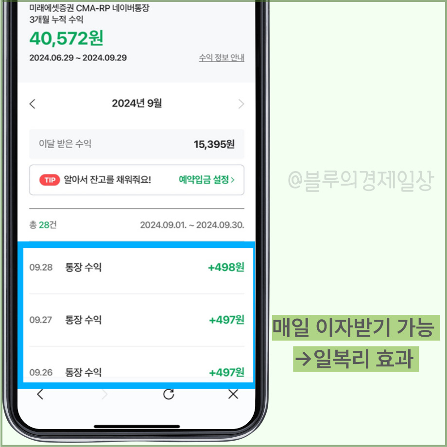 CMA 통장은 금리가 높지만 리크스가 있다.