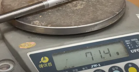 샤프트 무게 측정