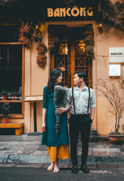 커플 동남아 여행 사진