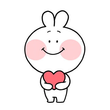 행복토끼 이모티콘