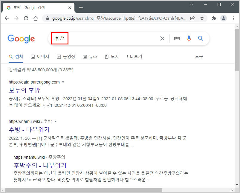 구글 검색 우회 방법