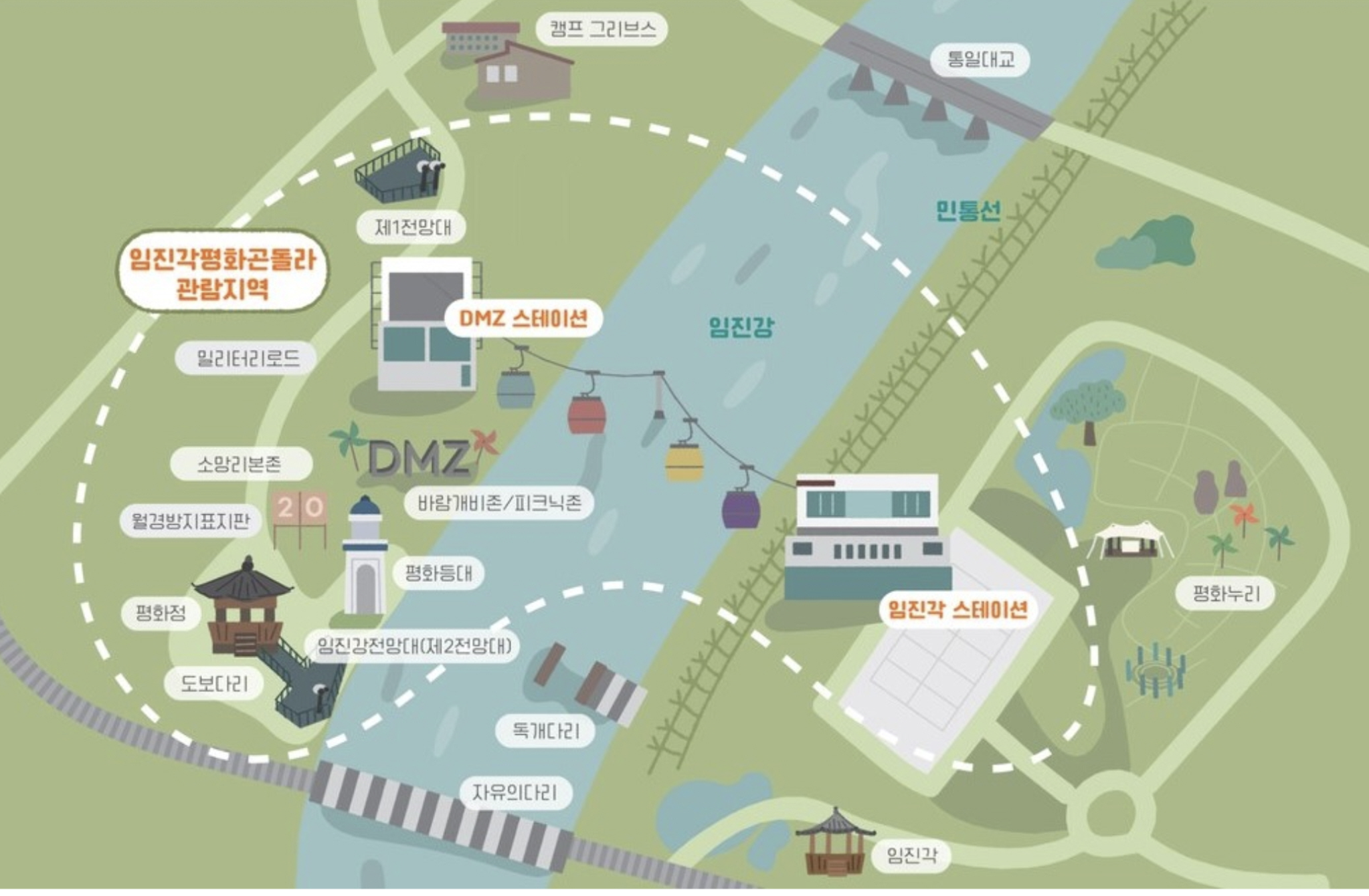 파주임진각평화곤돌라 관람지역