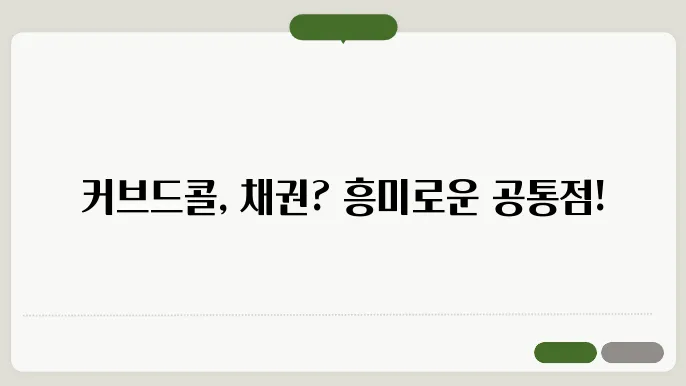 커브드콜과 채권의 유사점 및 차이점을 알아보자