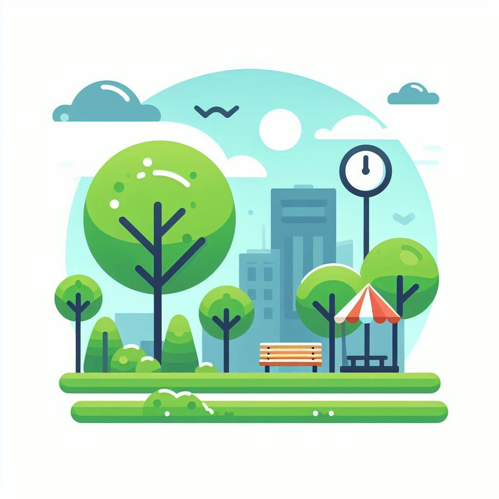 푸른 공원 아이콘