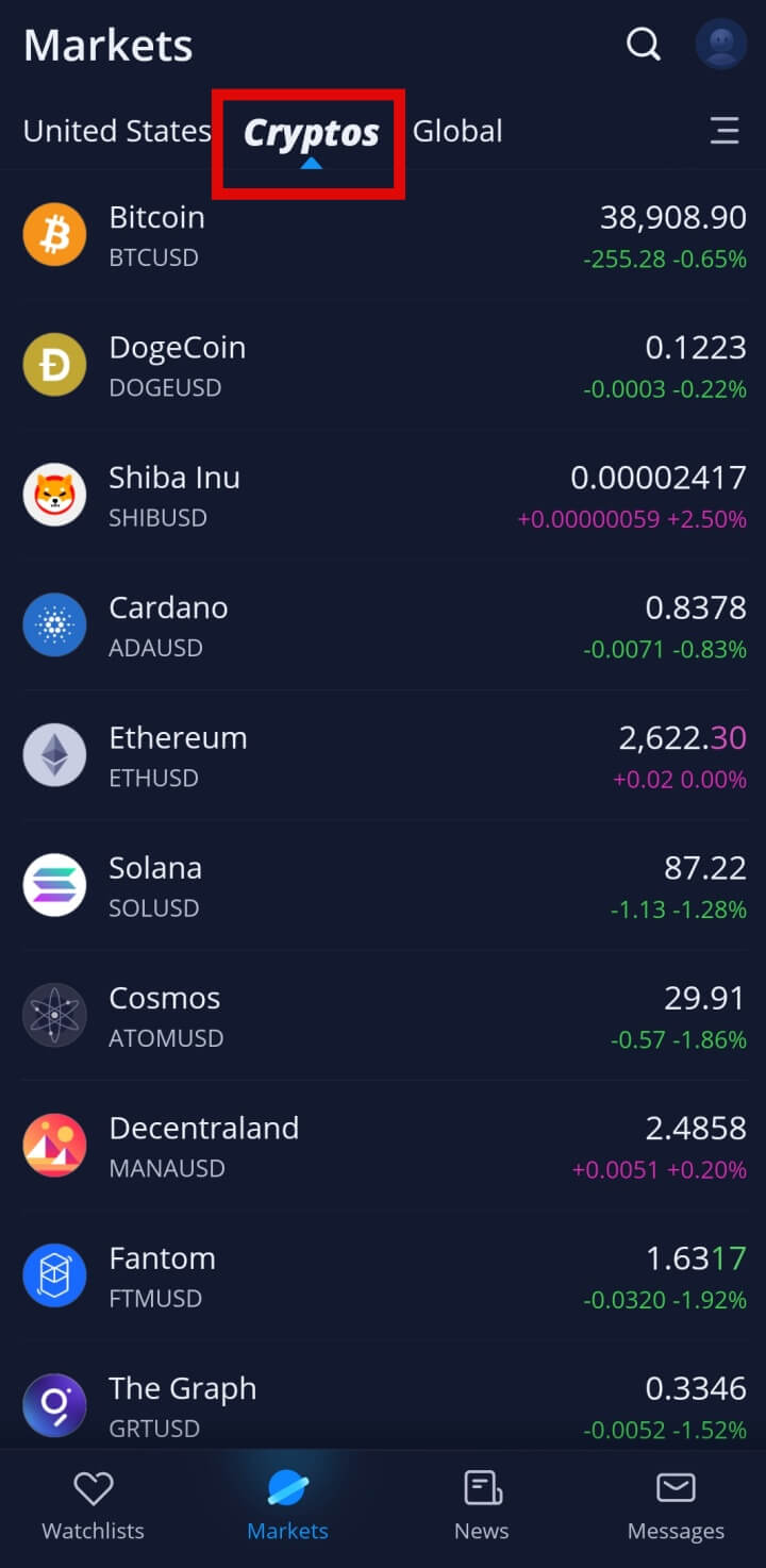 실시간세계증시-webull-실시간코인정보