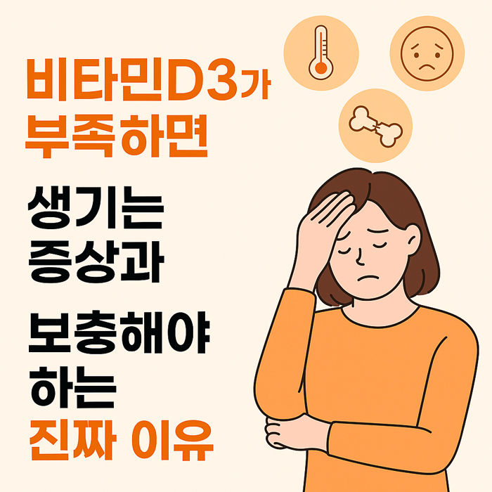 비타민D3가 부족하면 생기는 증상과 보충해야 하는 진짜 이유