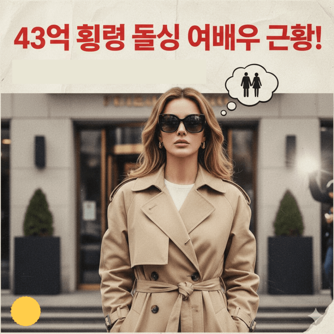 43억 횡령 돌싱 여배우 근황