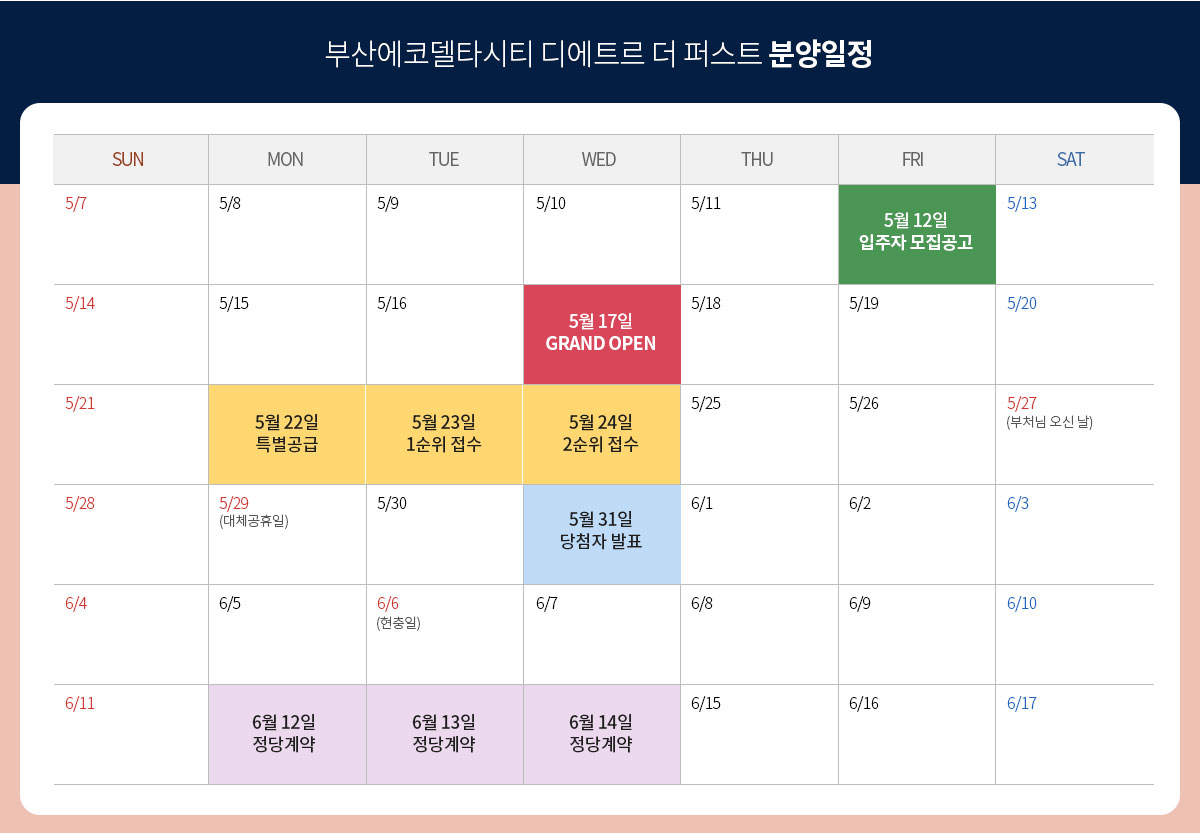 부산 에코델타시티 대방 디에트르 더 퍼스트 아파트 분양가 분양일정 평면도 청약 모집공고 정보 안내