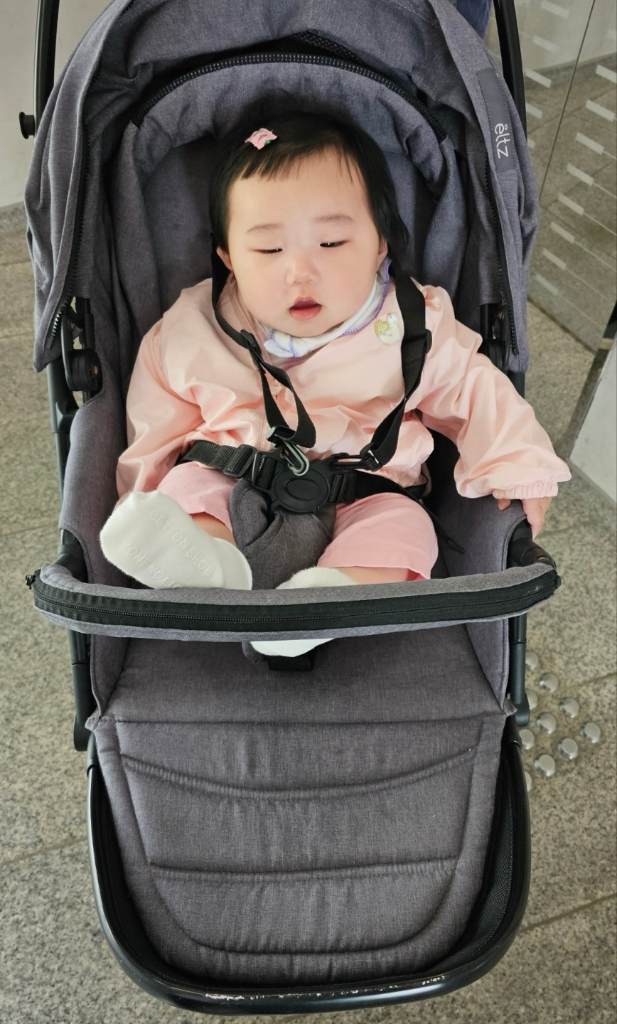 유모차 탄 아기