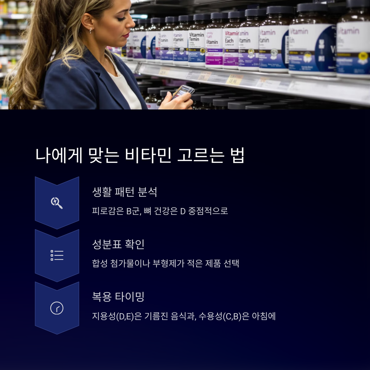 나한테 맞는 비타민 고르는 법