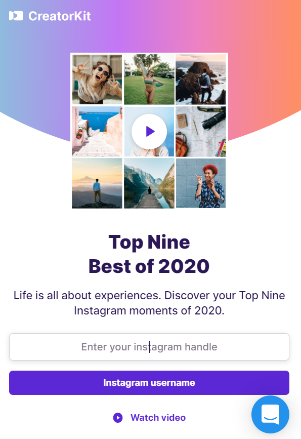인스타 탑나인 TOPNIN 2020 공유방법