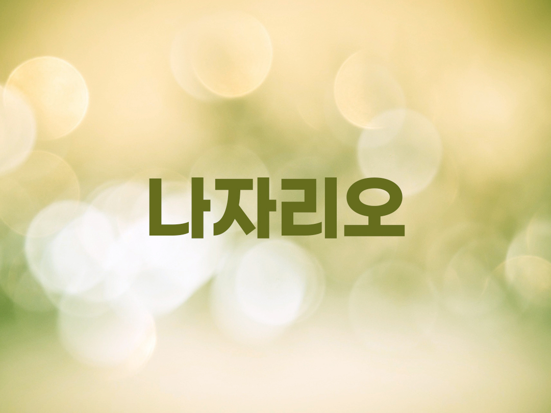 나자리오 천주교 남자세례명 2인 목록