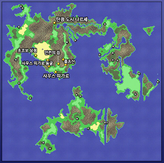 월드맵 사우스 피가로 지도 이미지