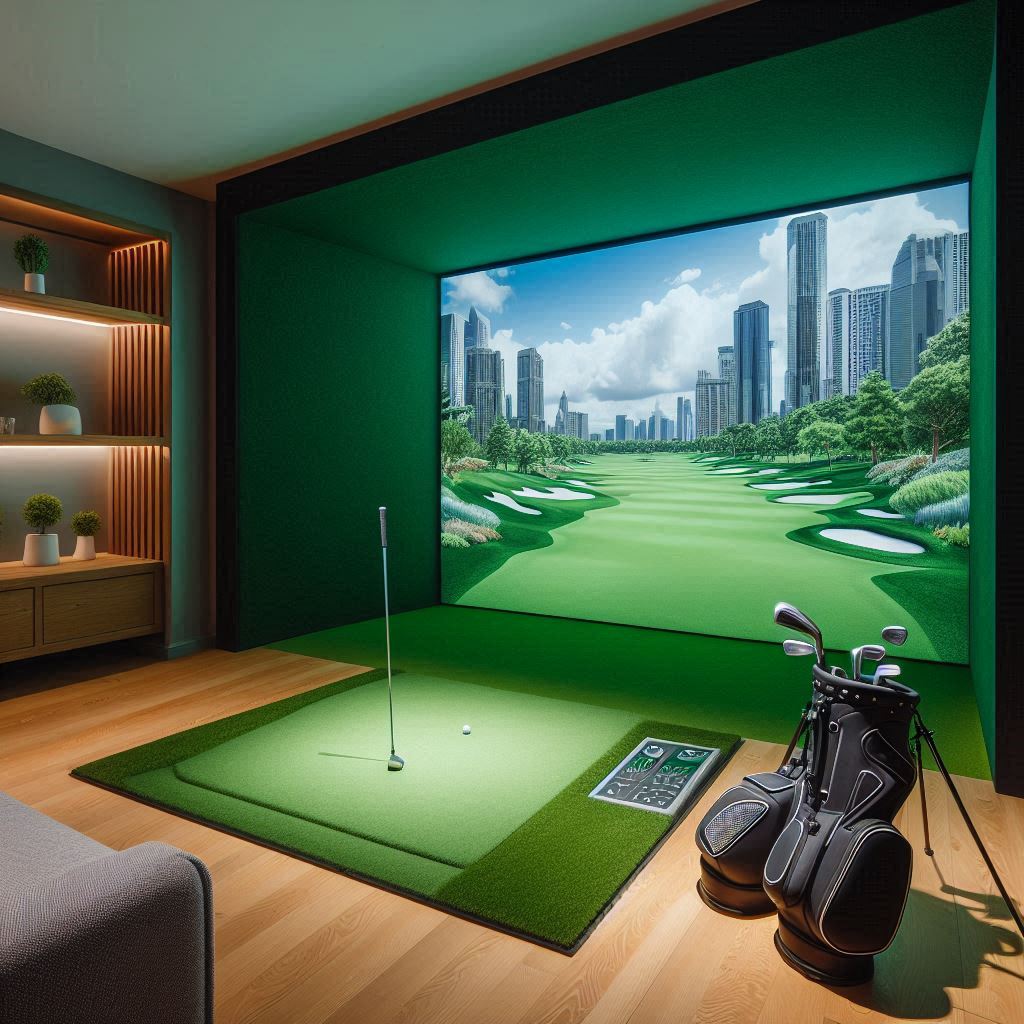 스크린골프장 배경