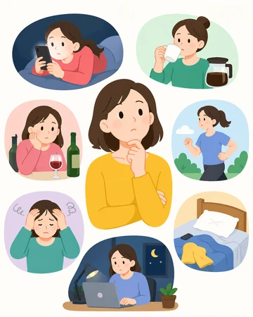 불면증 원인과 수면 패턴 변화11