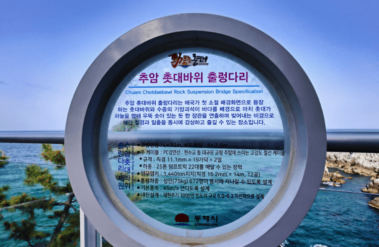 추암해변-출렁다리