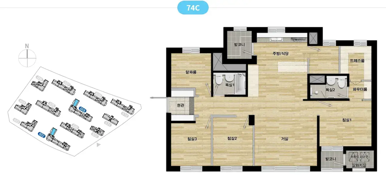 고양창릉 S6블록 평면도