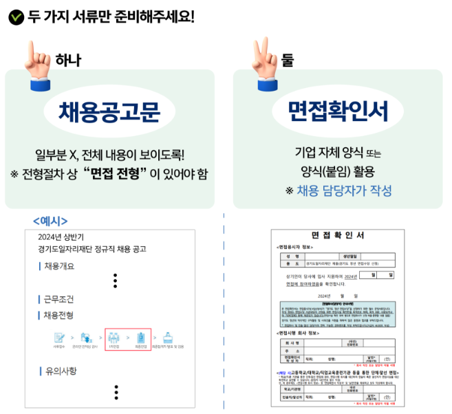 2024 경기도 청년면접수당 신청하기