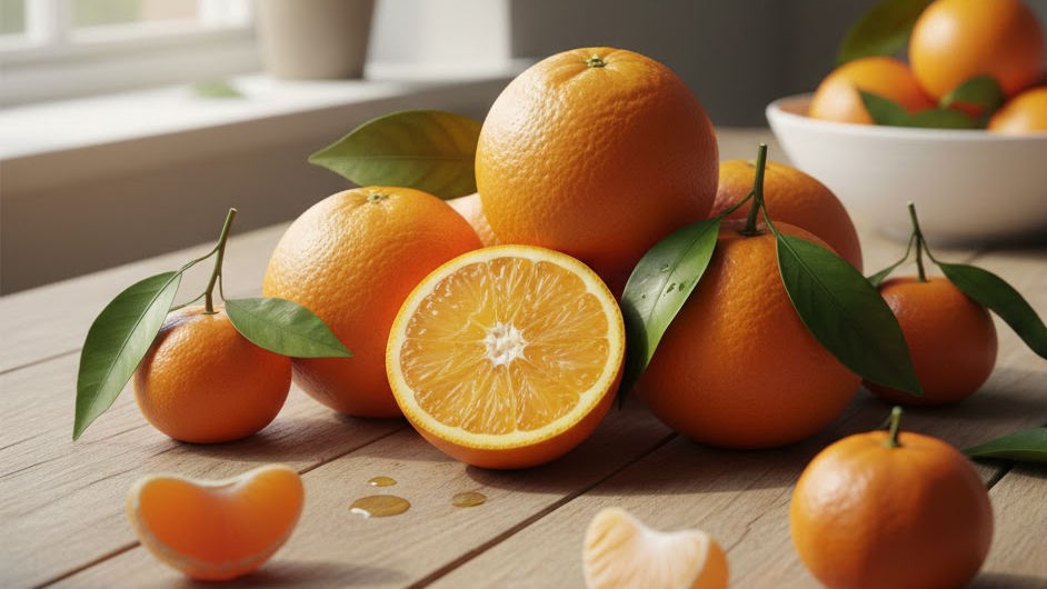 비타민c가 가득한 오렌지, 귤 이미지