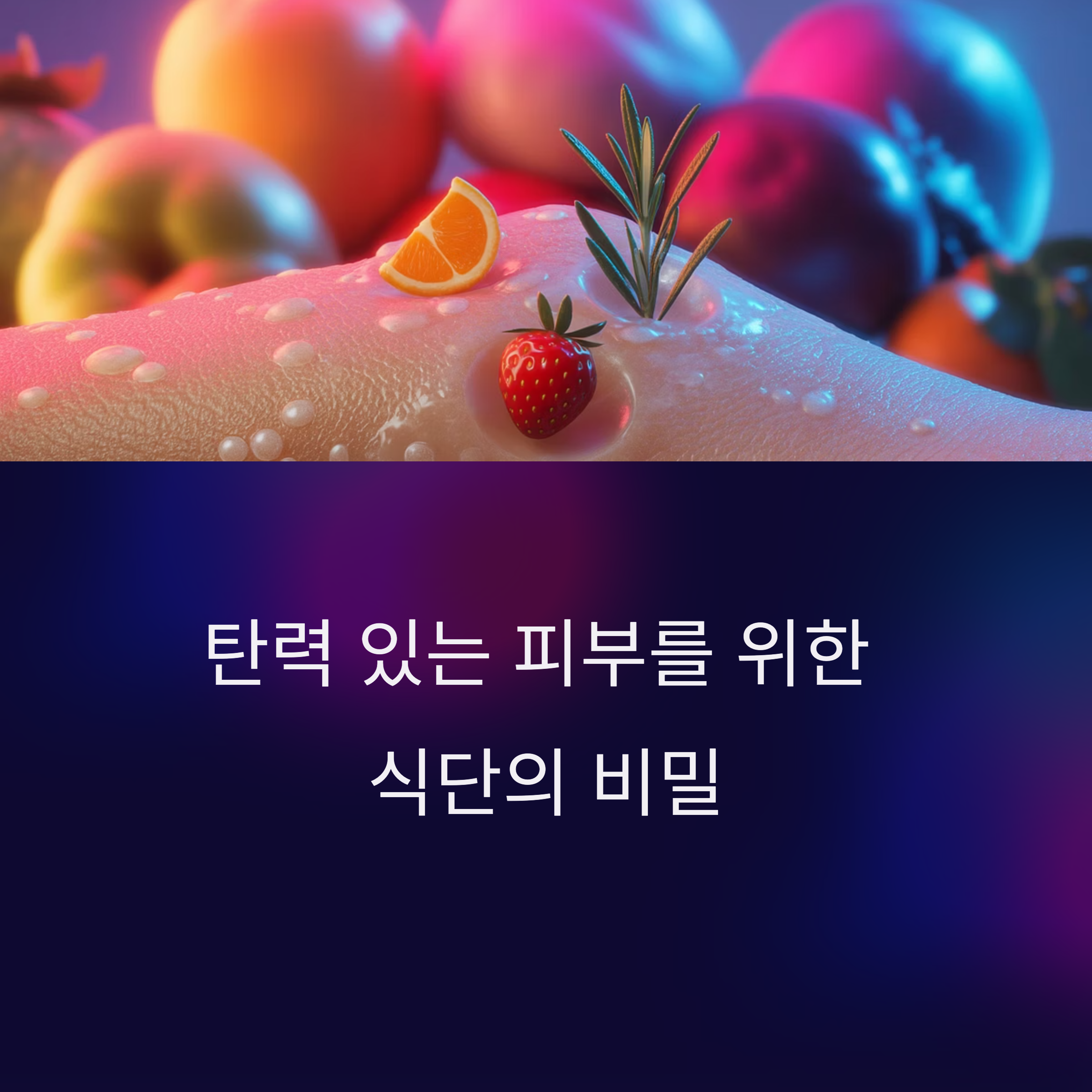 탄력 있고 건강한 피부를 위한 식단