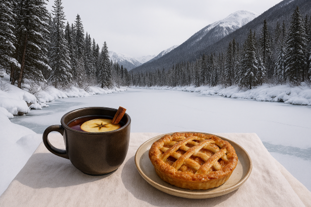 겨울캠핑 다과 디저트 따뜻함