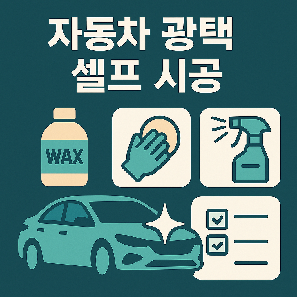 자동차 광택 셀프 시공 방법 초보도 반짝반짝 광택 내는 5단계 꿀팁!
