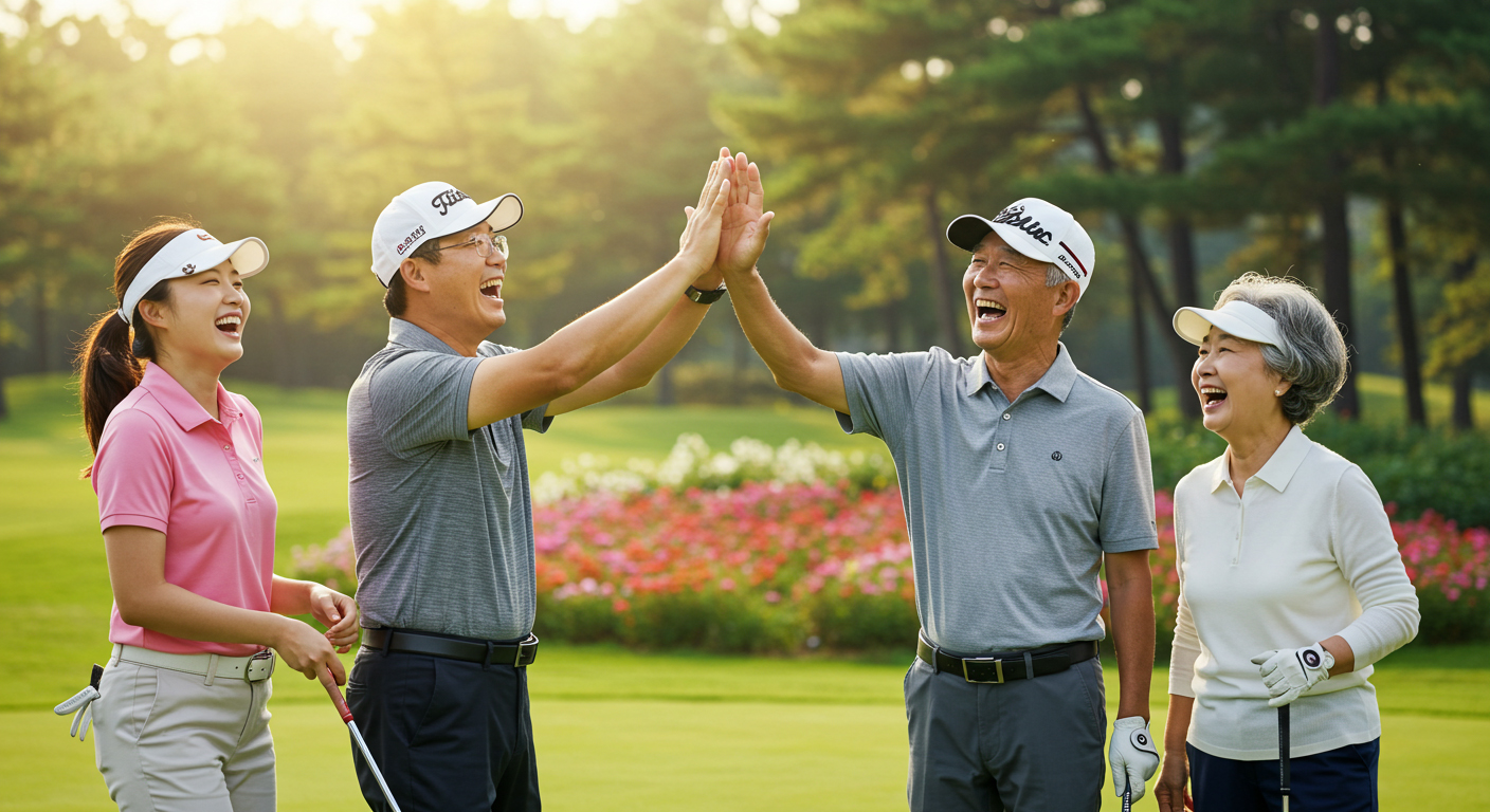 다양한 연령대가 즐기는 파크골프