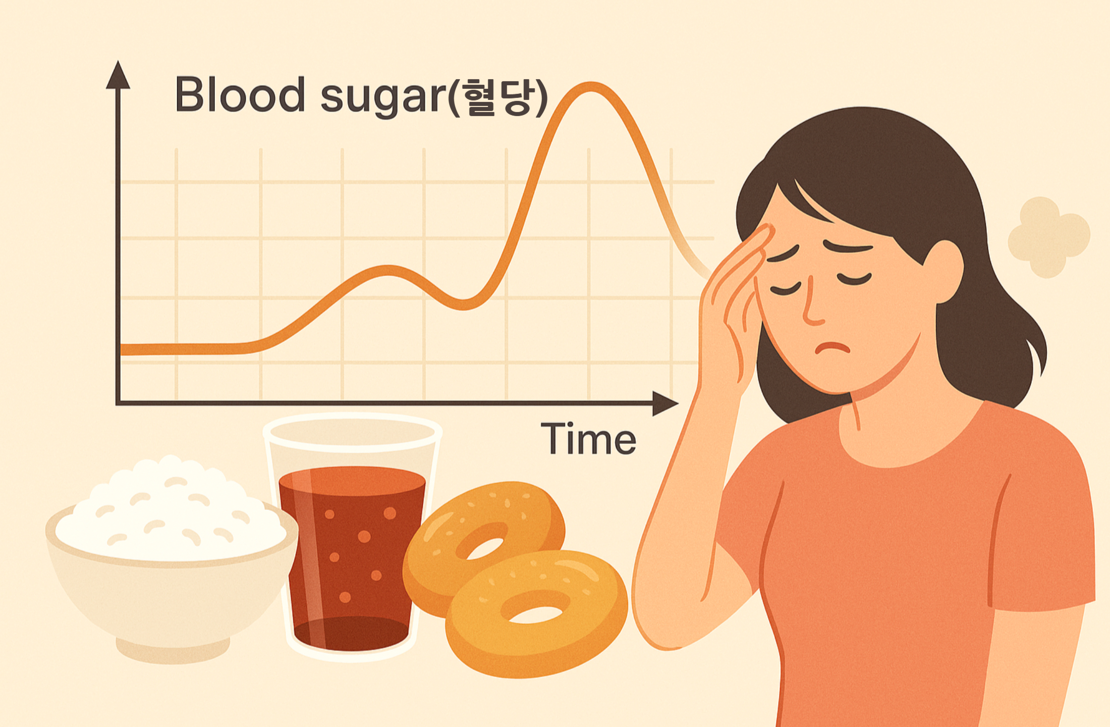 식사 후, 혈당은 언제 가장 오를까?
