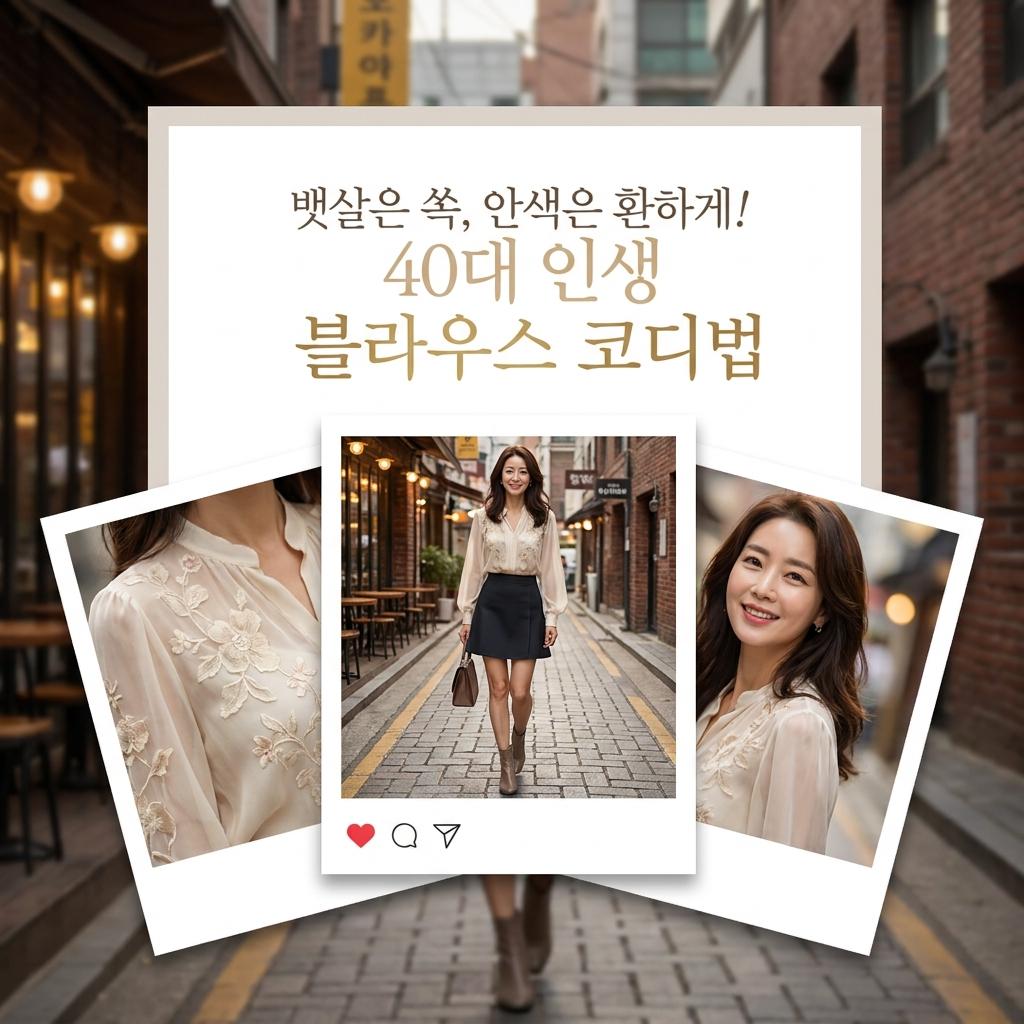 40대 블라우스 코디 솔직 후기 장단점 비교 비용 공개! 얼굴에 형광등 켜주는 실크 쉬폰 오피스룩 하객룩