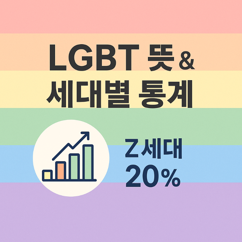 LGBT 뜻 &amp; 세대별 통계