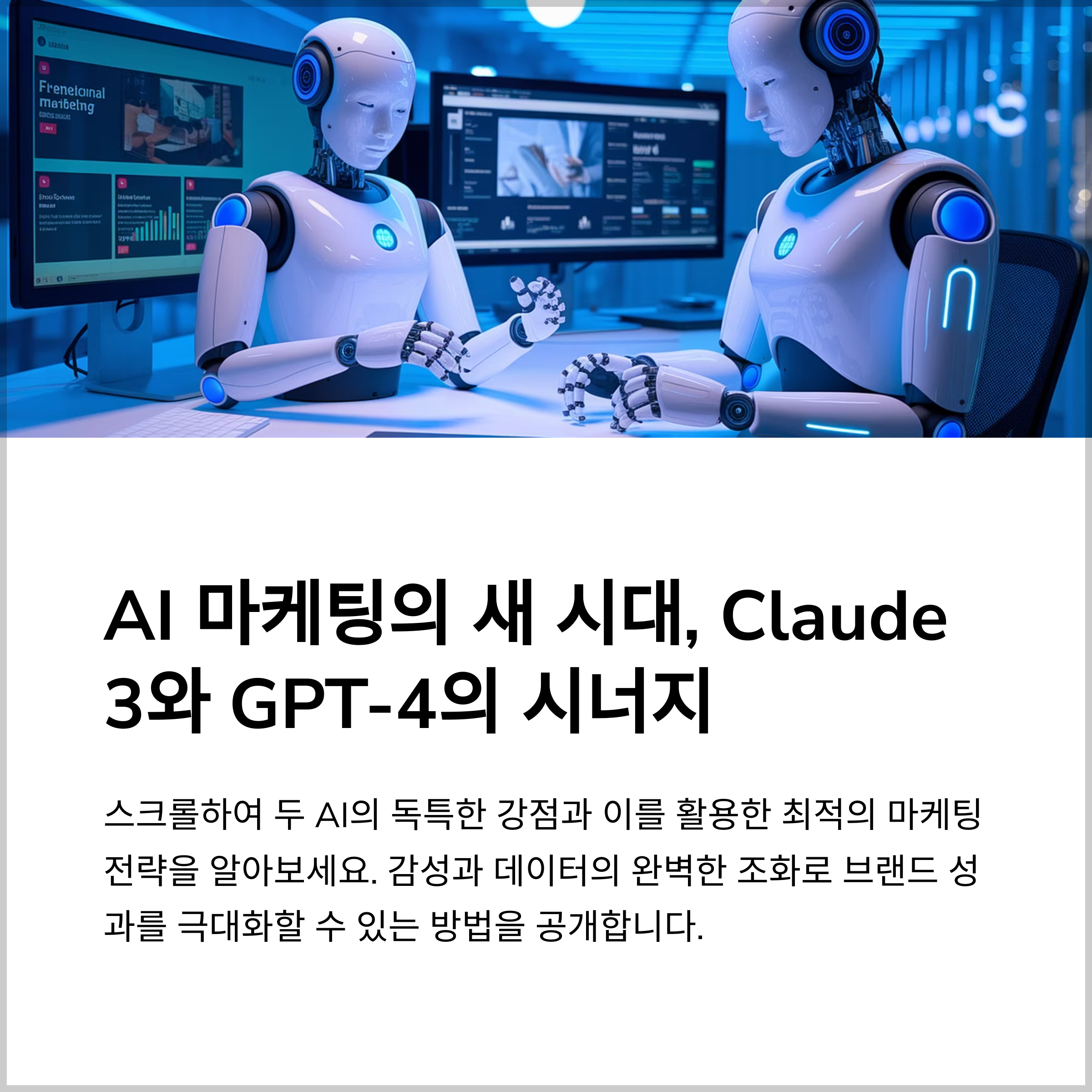 AI 마케팅의 새 시대, Claude3와 GPT-4의 시너지
