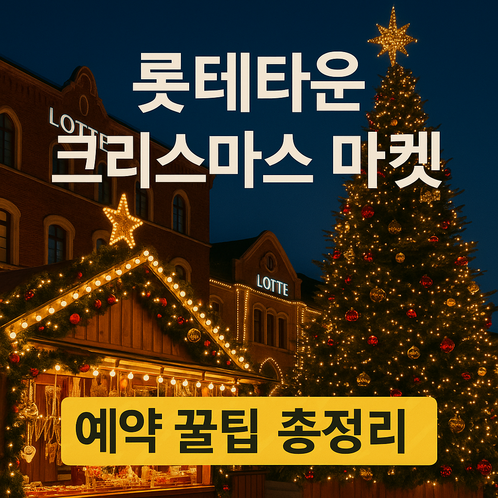 롯데타운 크리스마스 마켓 입장권 예약하기