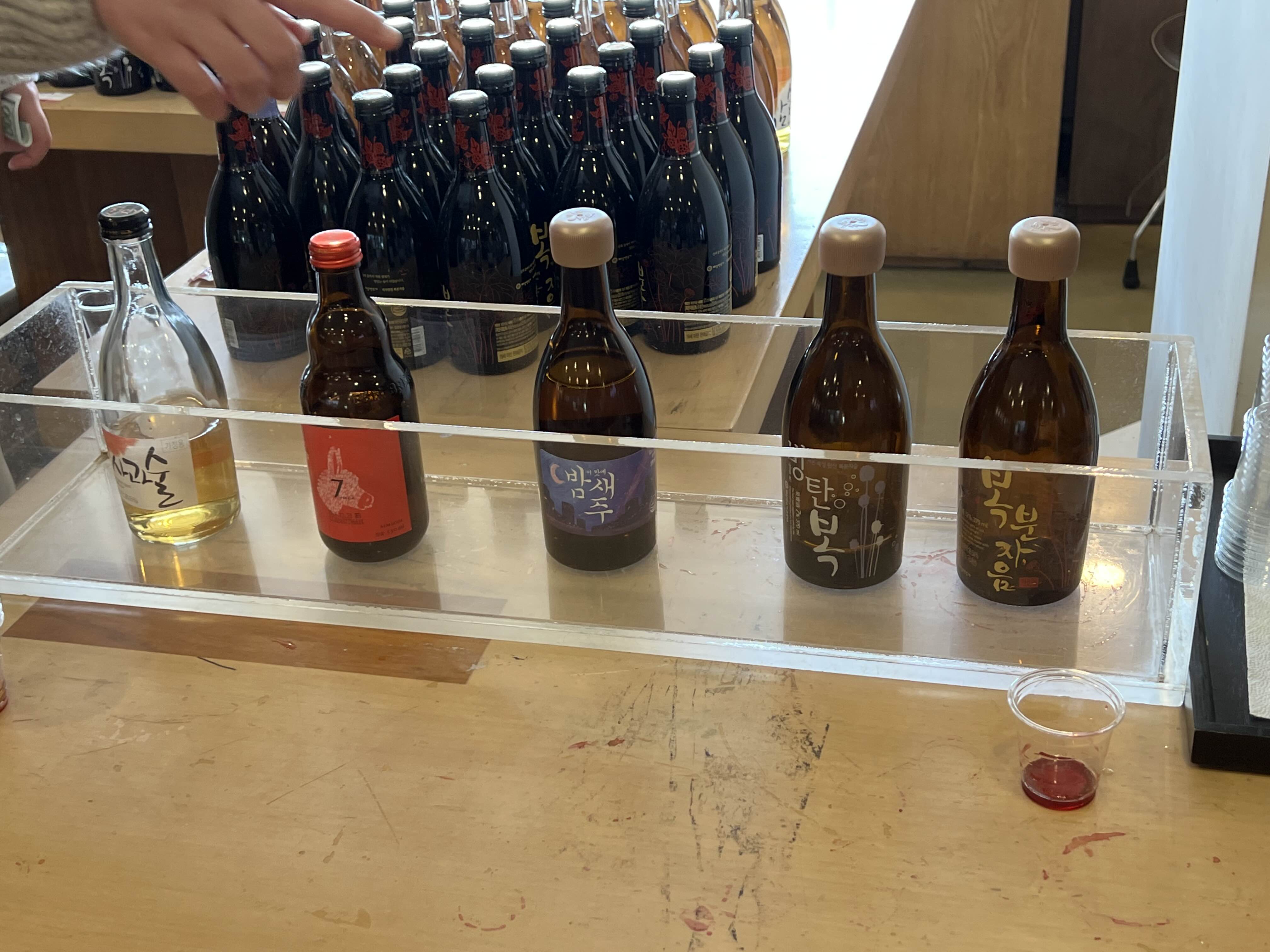 포천 배상면주가의 산사원 술 시음 코너