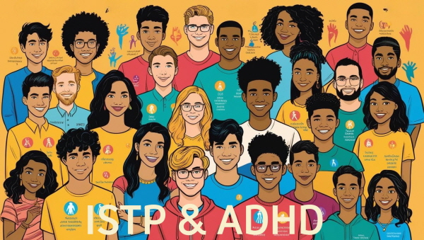 ISTP 성격과 성인 ADHD에 관한 그림