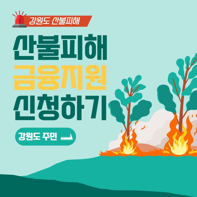 산불피해 금융지원