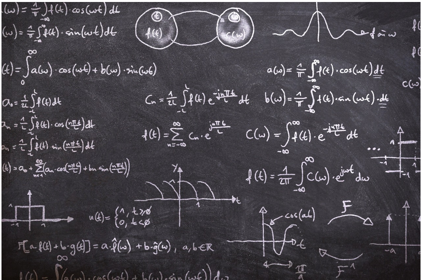 수학 칠판 사진